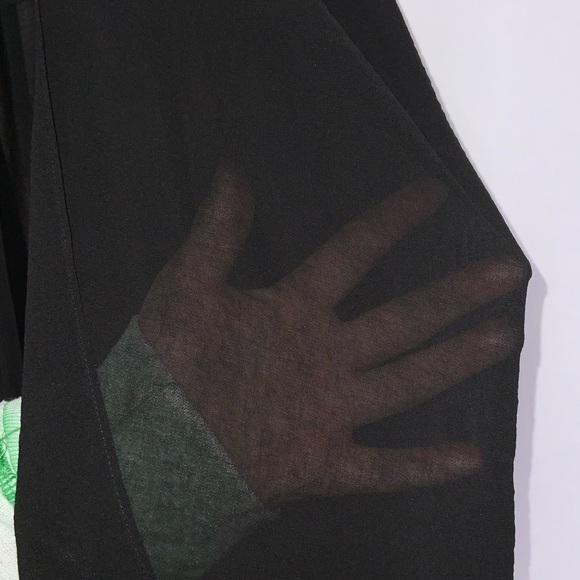 MNG Black Sheer Maxi Skirt Split On Both Sides Mini Skirt Large - Picture 6 of 9